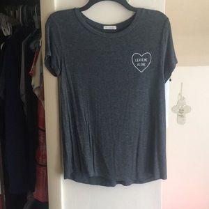 Gray heart leave me alone top
